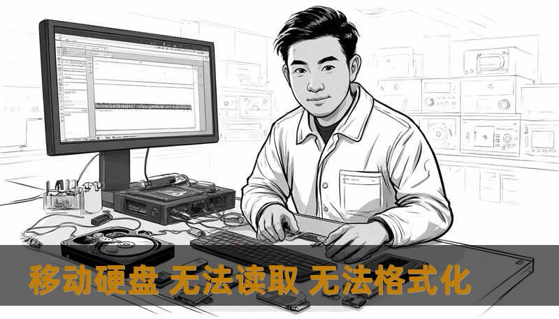 移动硬盘 无法读取 无法格式化