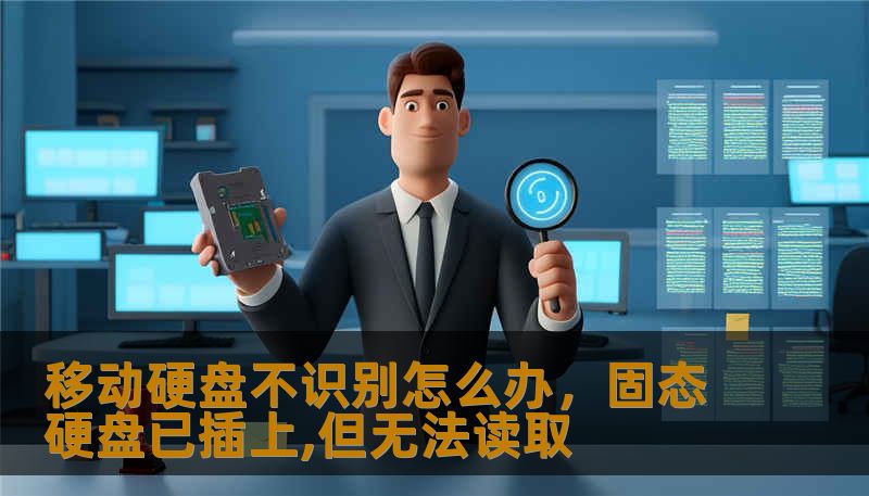 移动硬盘不识别怎么办，固态硬盘已插上,但无法读取