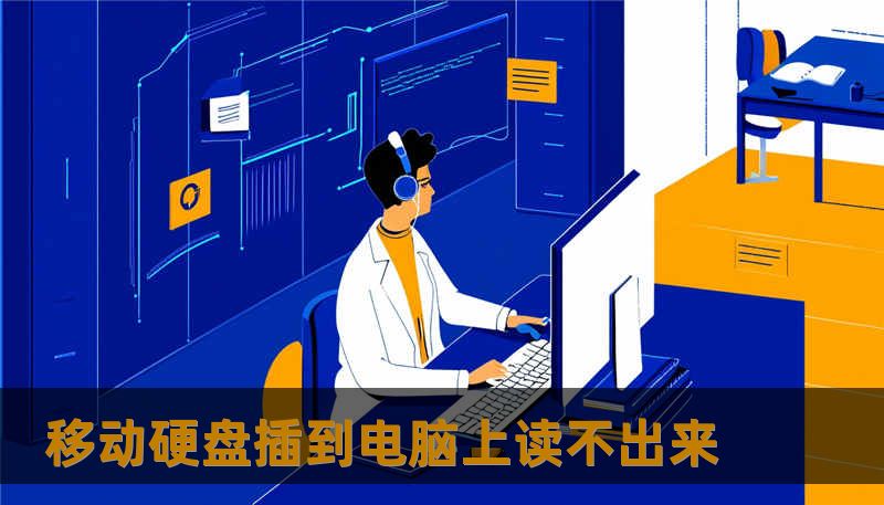 移动硬盘插到电脑上读不出来