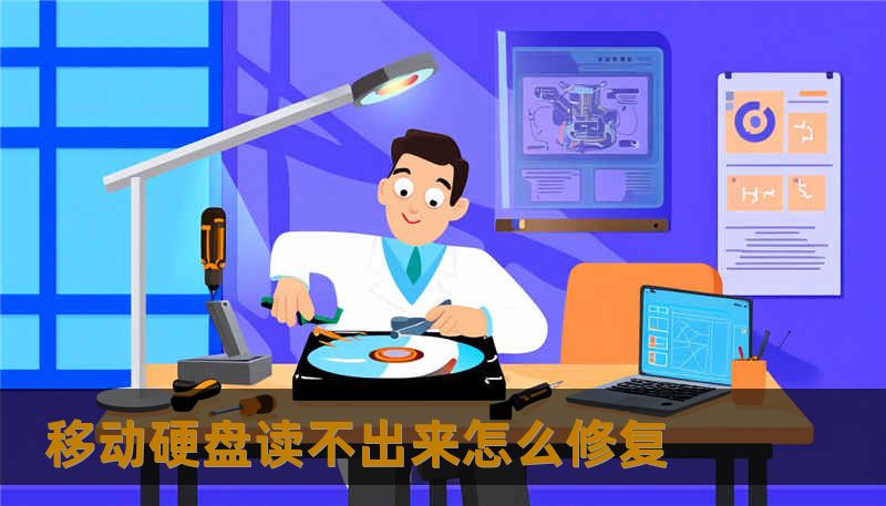 移动硬盘读不出来怎么修复