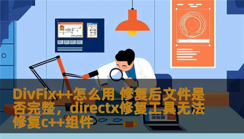 DivFix++怎么用 修复后文件是否完整，directx修复工具无法修复c++组件