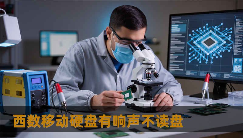 西数移动硬盘有响声不读盘