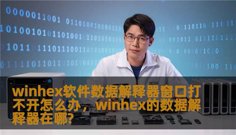 winhex软件数据解释器窗口打不开怎么办，winhex的数据解释器在哪?