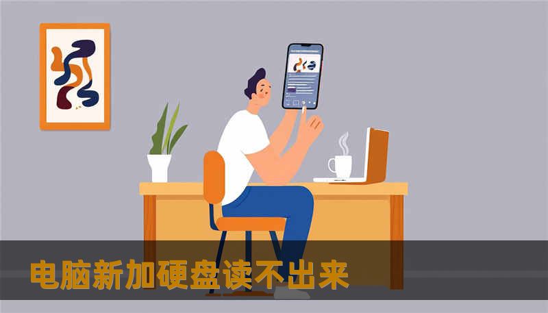 电脑新加硬盘读不出来