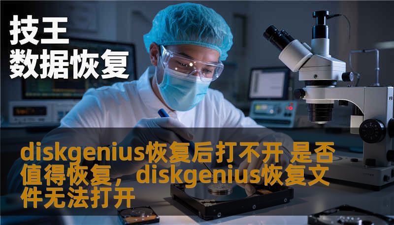 diskgenius恢复后打不开 是否值得恢复，diskgenius恢复文件无法打开