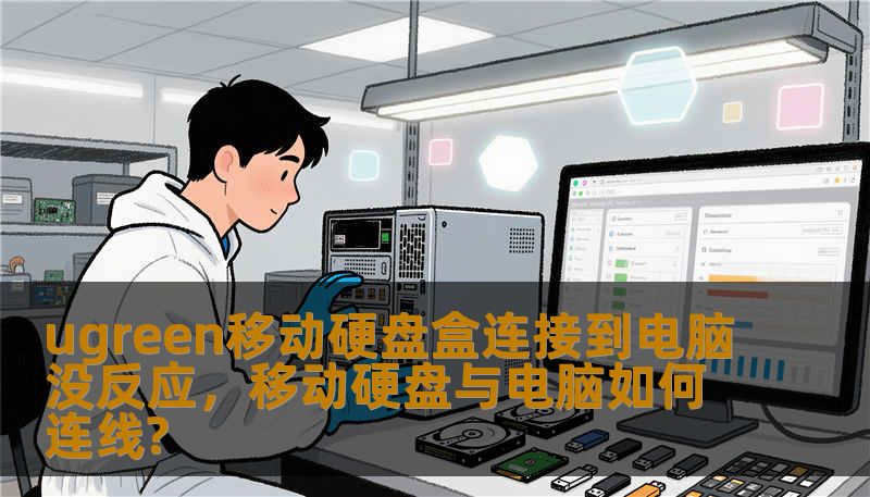 ugreen移动硬盘盒连接到电脑没反应，移动硬盘与电脑如何连线?