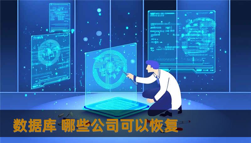 数据库 哪些公司可以恢复