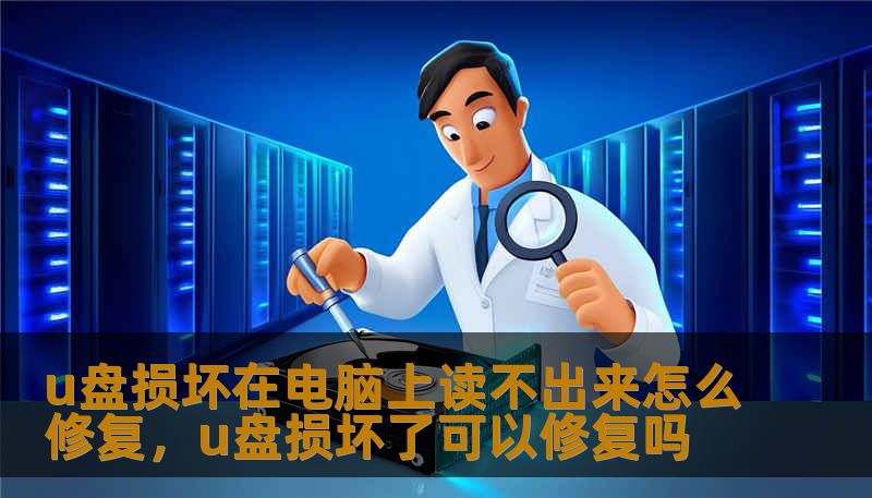 u盘损坏在电脑上读不出来怎么修复，u盘损坏了可以修复吗