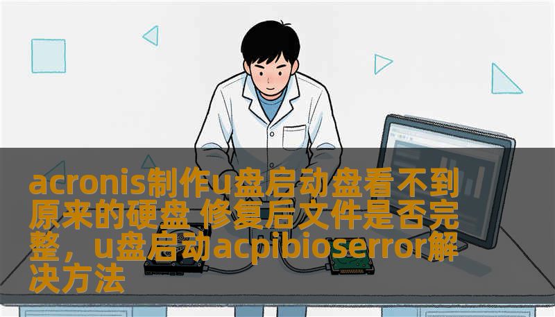 acronis制作u盘启动盘看不到原来的硬盘 修复后文件是否完整，u盘启动acpibioserror解决方法