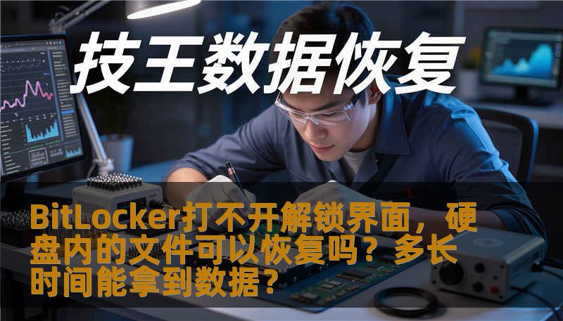 BitLocker打不开解锁界面，硬盘内的文件可以恢复吗？多长时间能拿到数据？