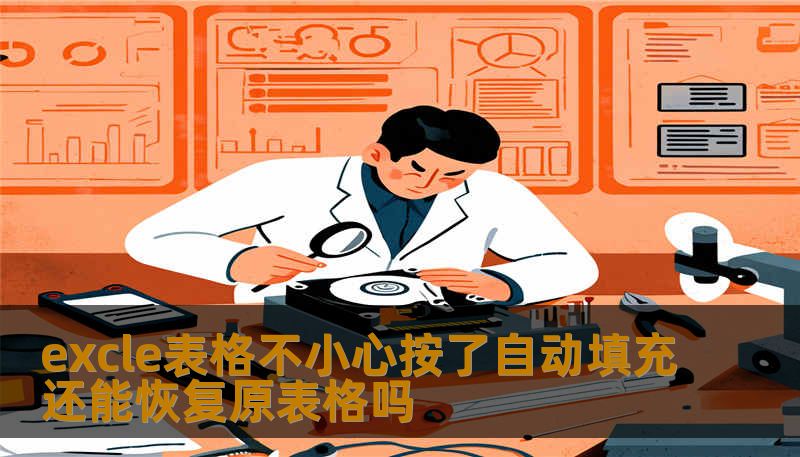 excle表格不小心按了自动填充还能恢复原表格吗