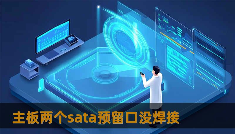 主板两个sata预留口没焊接