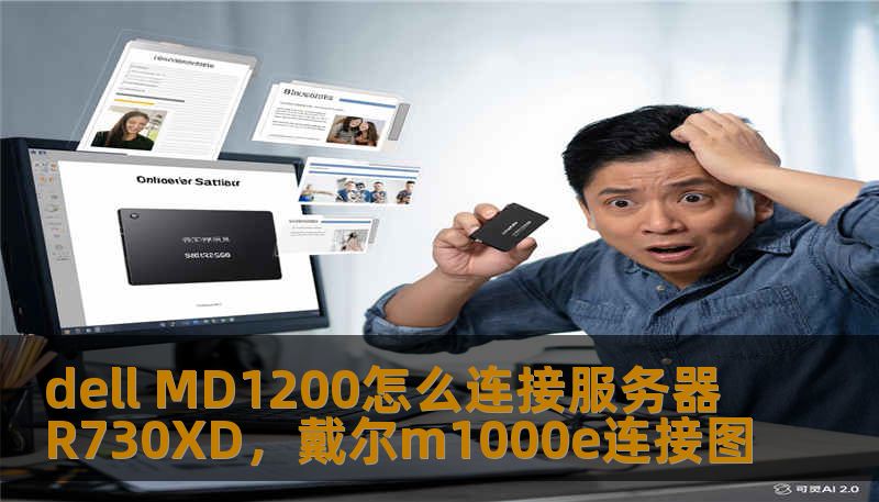 dell MD1200怎么连接服务器R730XD，戴尔m1000e连接图