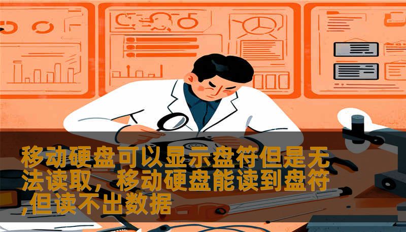 移动硬盘可以显示盘符但是无法读取，移动硬盘能读到盘符,但读不出数据