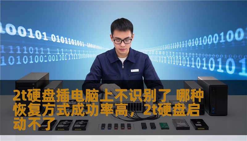 2t硬盘插电脑上不识别了 哪种恢复方式成功率高，2t硬盘启动不了