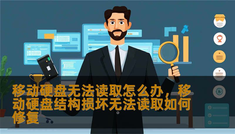 移动硬盘无法读取怎么办，移动硬盘结构损坏无法读取如何修复