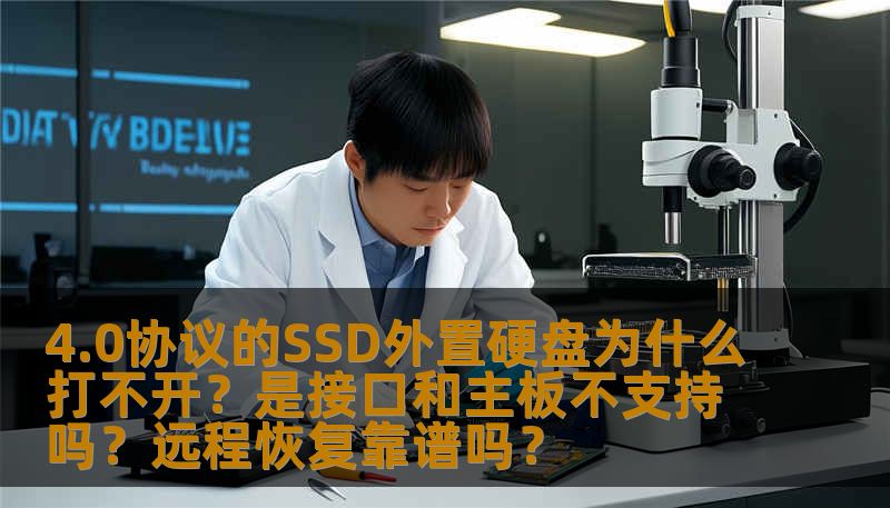 4.0协议的SSD外置硬盘为什么打不开？是接口和主板不支持吗？远程恢复靠谱吗？