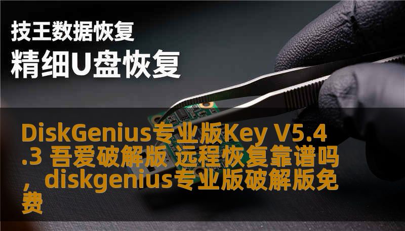 DiskGenius专业版Key V5.4.3 吾爱破解版 远程恢复靠谱吗，diskgenius专业版破解版免费