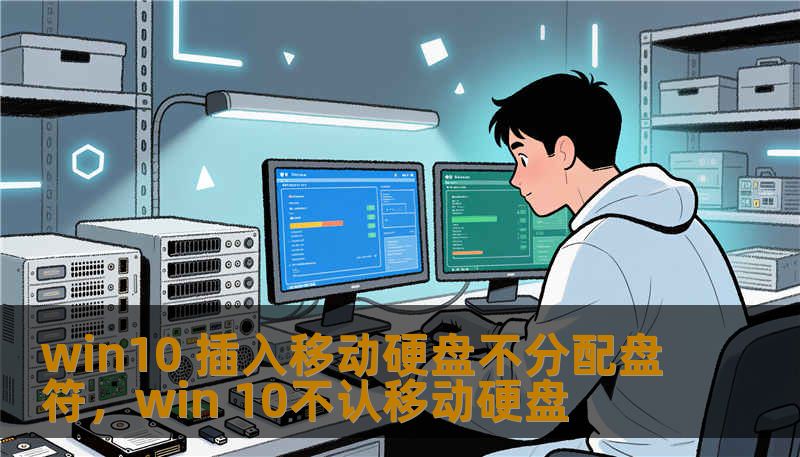 win10 插入移动硬盘不分配盘符，win 10不认移动硬盘