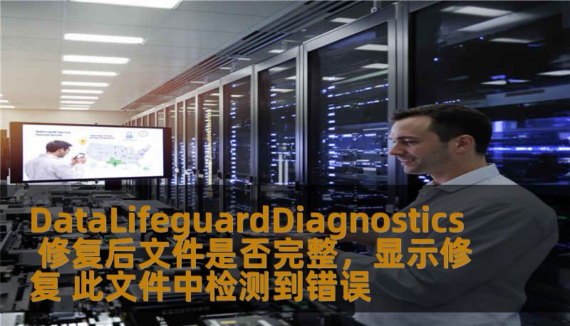 DataLifeguardDiagnostics 修复后文件是否完整，显示修复 此文件中检测到错误