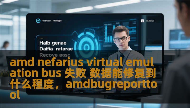 amd nefarius virtual emulation bus 失败 数据能修复到什么程度，amdbugreporttool