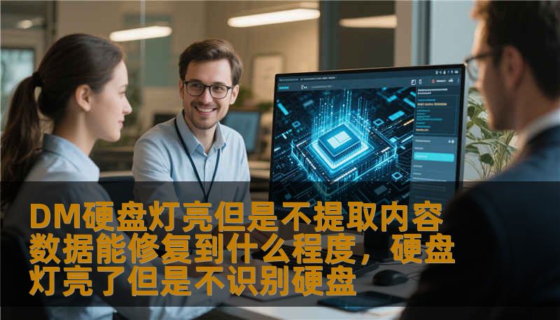 DM硬盘灯亮但是不提取内容 数据能修复到什么程度，硬盘灯亮了但是不识别硬盘