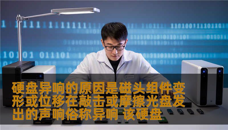 硬盘异响的原因是磁头组件变形或位移在敲击或摩擦光盘发出的声响俗称异响 该硬盘