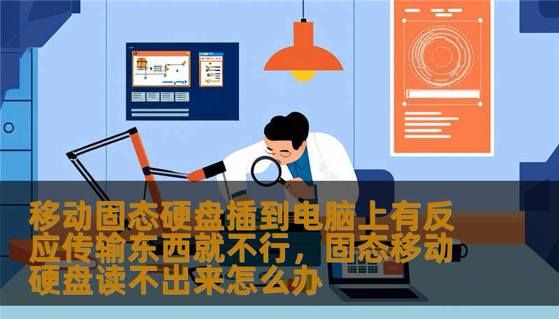 移动固态硬盘插到电脑上有反应传输东西就不行，固态移动硬盘读不出来怎么办