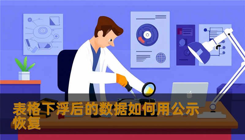 表格下浮后的数据如何用公示恢复