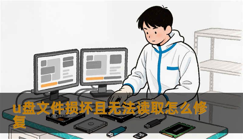 u盘文件损坏且无法读取怎么修复