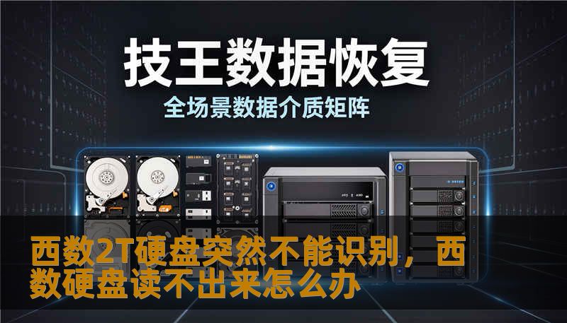 西数2T硬盘突然不能识别，西数硬盘读不出来怎么办