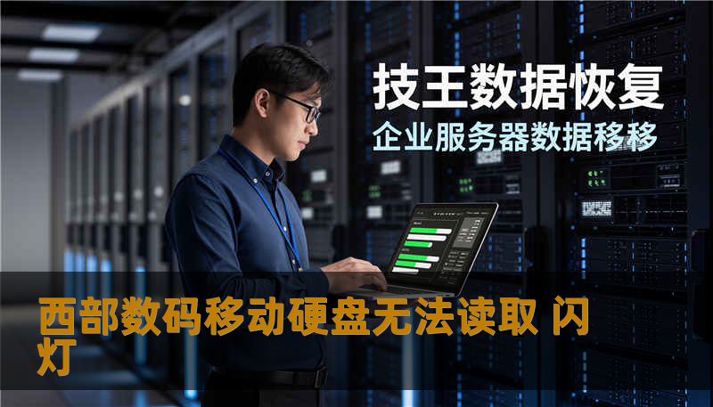 西部数码移动硬盘无法读取 闪灯