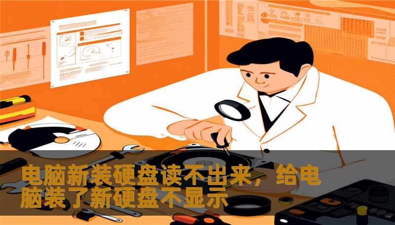 电脑新装硬盘读不出来，给电脑装了新硬盘不显示