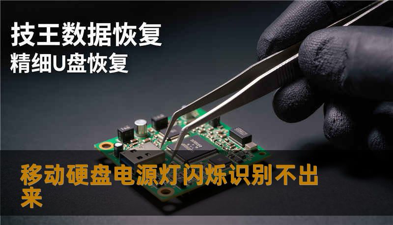 移动硬盘电源灯闪烁识别不出来