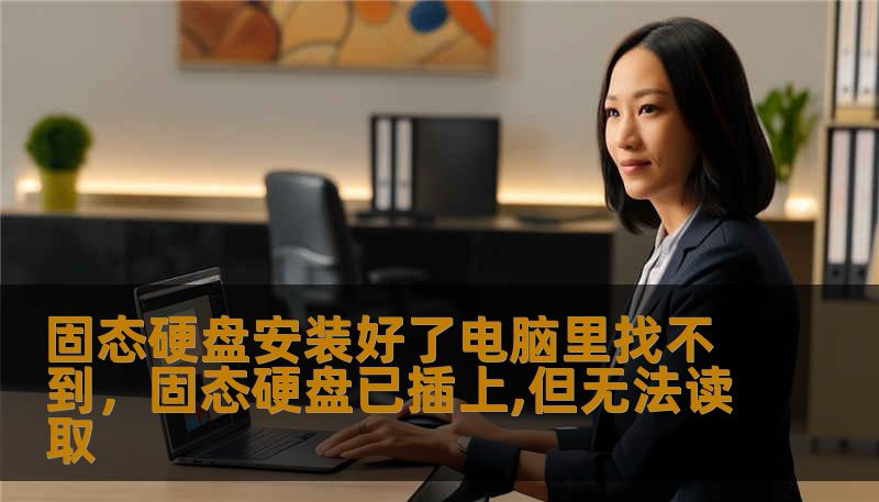 固态硬盘安装好了电脑里找不到，固态硬盘已插上,但无法读取