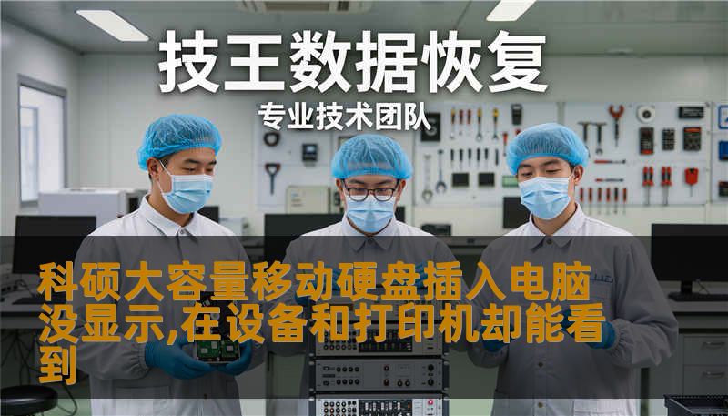 科硕大容量移动硬盘插入电脑没显示,在设备和打印机却能看到