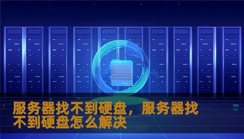服务器找不到硬盘，服务器找不到硬盘怎么解决