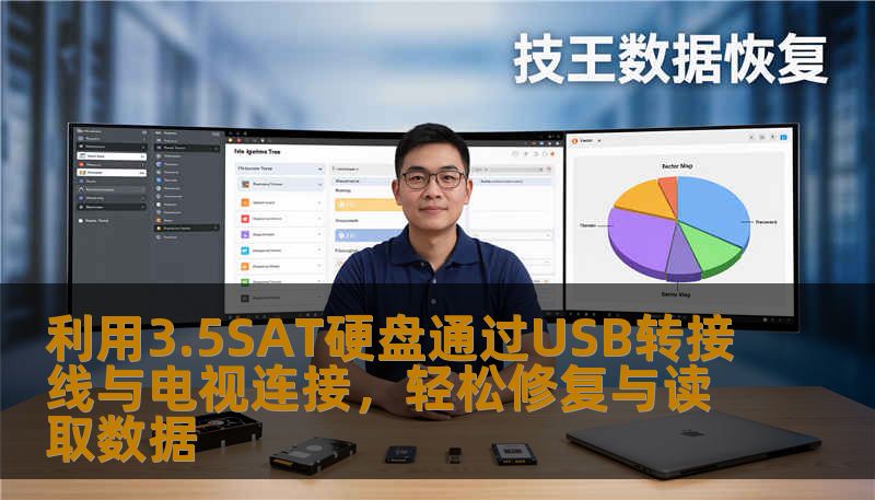 利用3.5SAT硬盘通过USB转接线与电视连接，轻松修复与读取数据