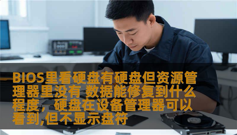 BIOS里看硬盘有硬盘但资源管理器里没有 数据能修复到什么程度，硬盘在设备管理器可以看到,但不显示盘符