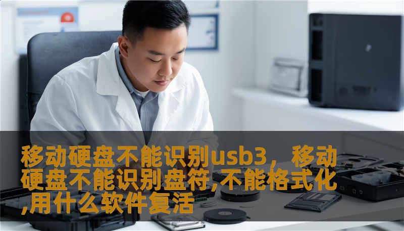 移动硬盘不能识别usb3，移动硬盘不能识别盘符,不能格式化,用什么软件复活