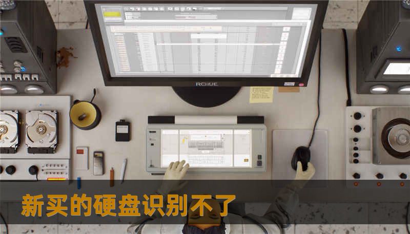 新买的硬盘识别不了