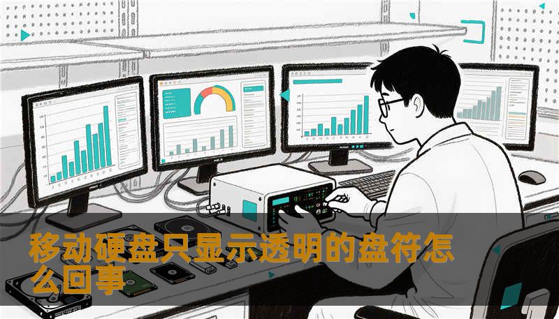 移动硬盘只显示透明的盘符怎么回事