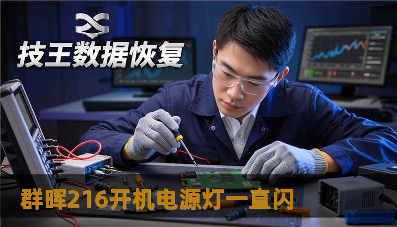 群晖216开机电源灯一直闪