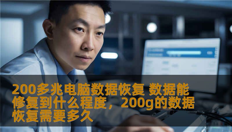 200多兆电脑数据恢复 数据能修复到什么程度，200g的数据恢复需要多久