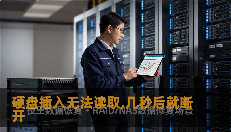 硬盘插入无法读取,几秒后就断开