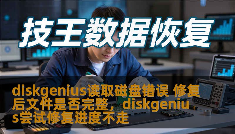 diskgenius读取磁盘错误 修复后文件是否完整，diskgenius尝试修复进度不走