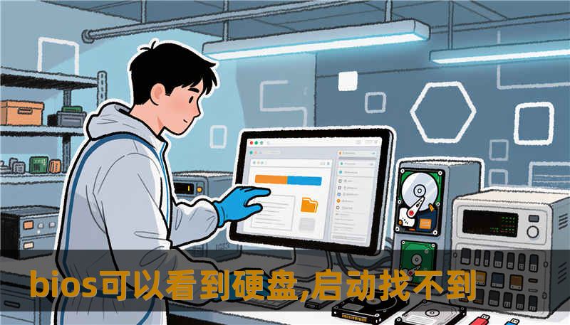 bios可以看到硬盘,启动找不到