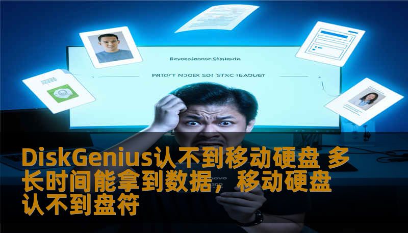 DiskGenius认不到移动硬盘 多长时间能拿到数据，移动硬盘认不到盘符