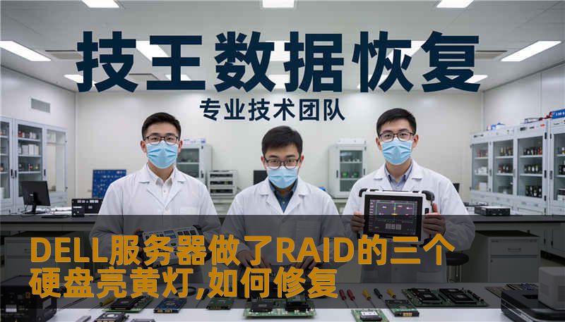 DELL服务器做了RAID的三个硬盘亮黄灯,如何修复