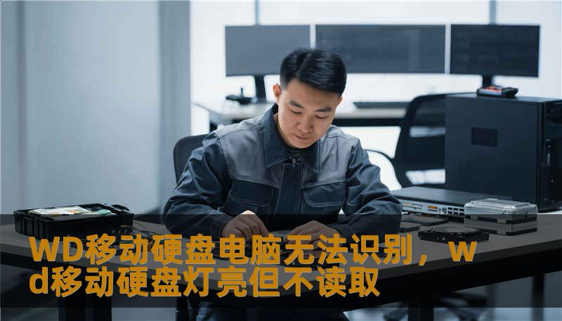 WD移动硬盘电脑无法识别，wd移动硬盘灯亮但不读取